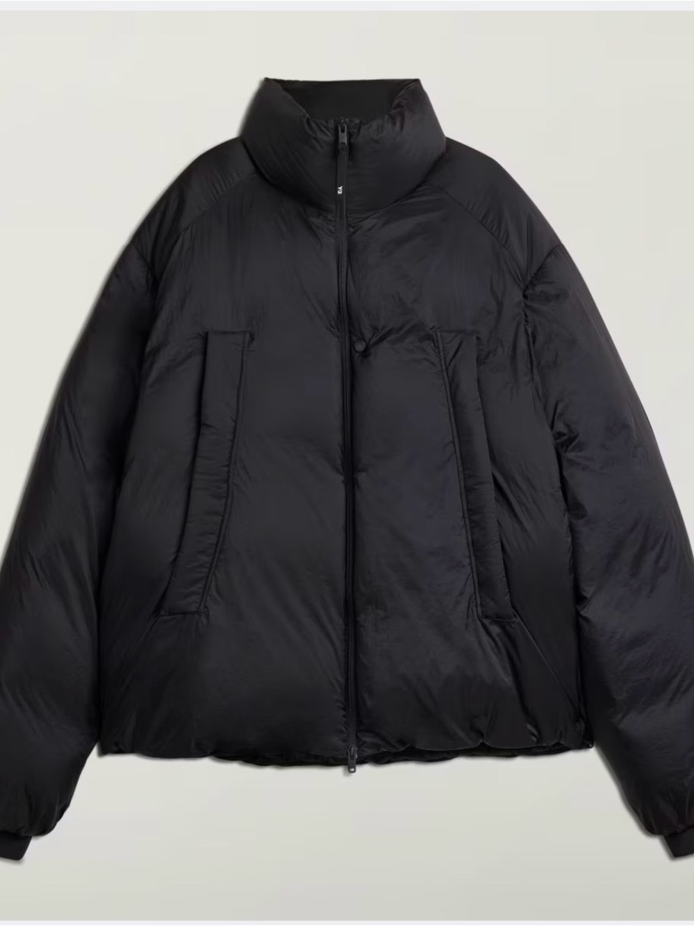 Y-3 Black Oversized Puffer Jacket